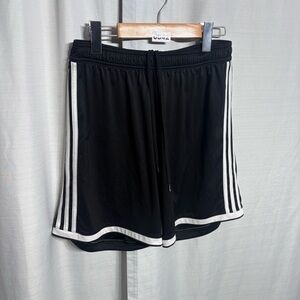 Adidas Climalite Athletic Shorts Black White Stripe Running Training Mens Large